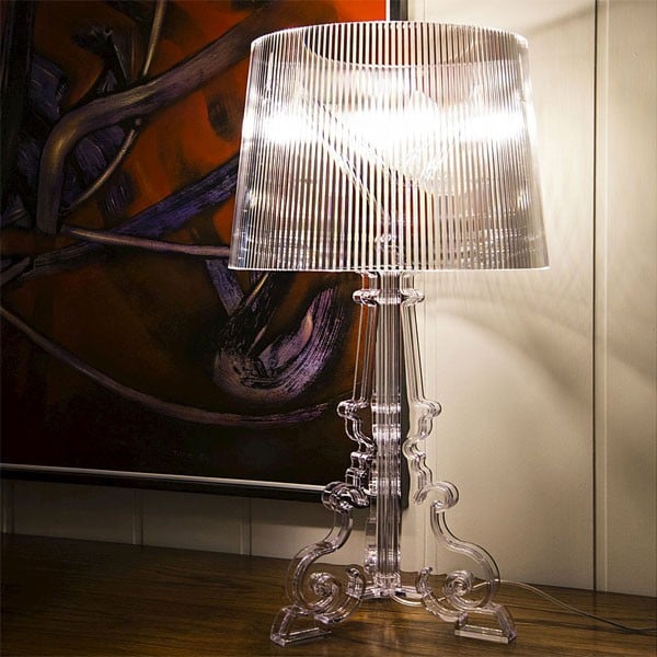 Bourgie Acrylic Table Lamp Transparent