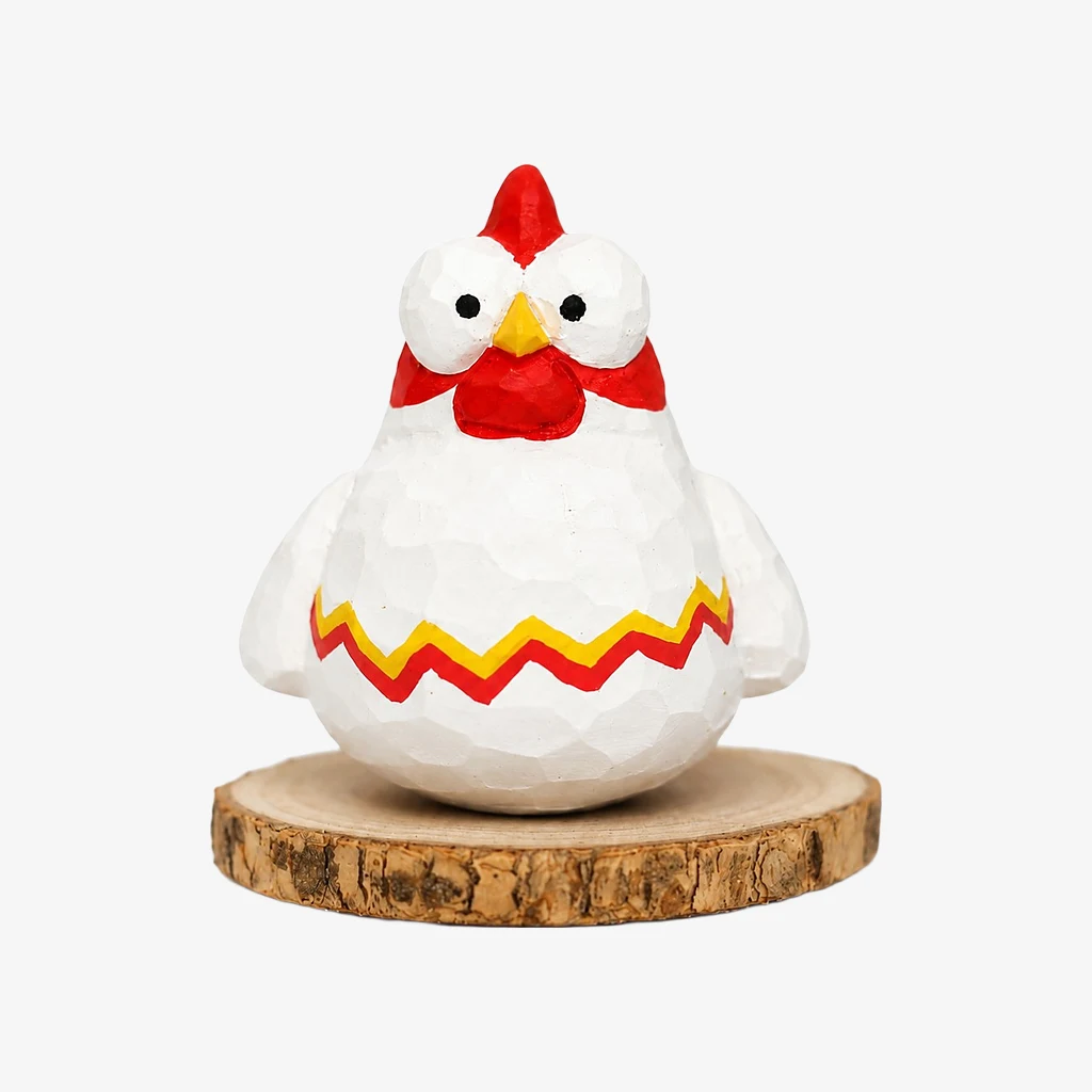Hand-Carved Wooden Animal Figurines