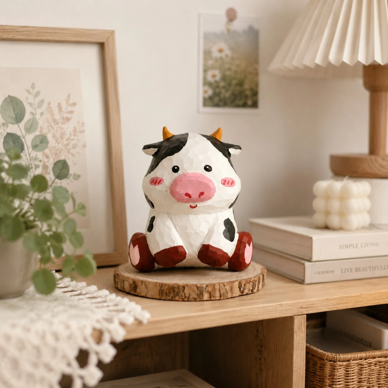Hand-Carved Wooden Animal Figurines scene
