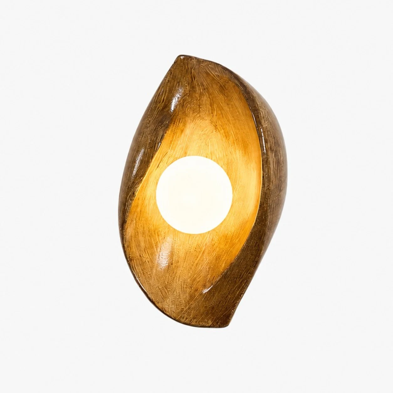 Wood Grain wall sconce finish