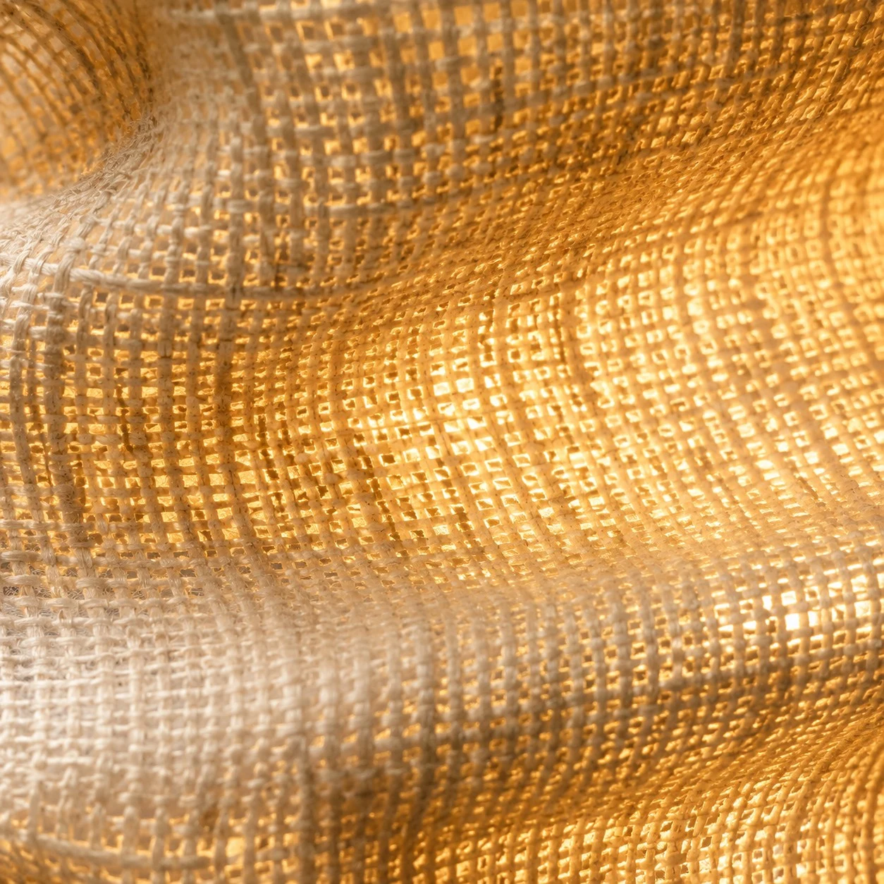 Burlap weave close-up