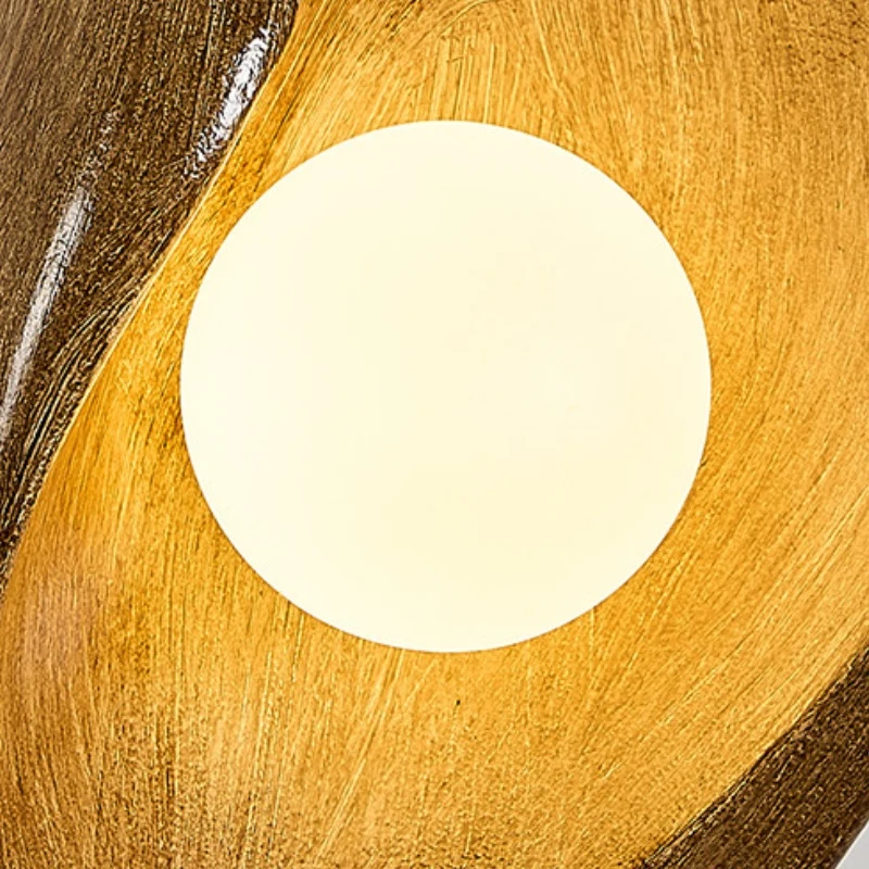 large resin wall sconce detail 1