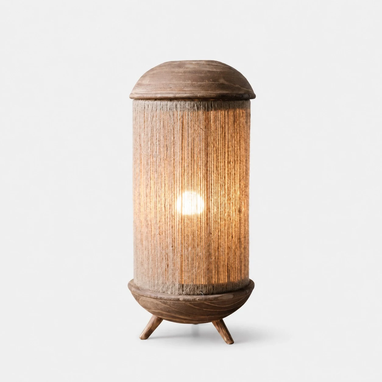 Carbonized Corded Linen table lamp