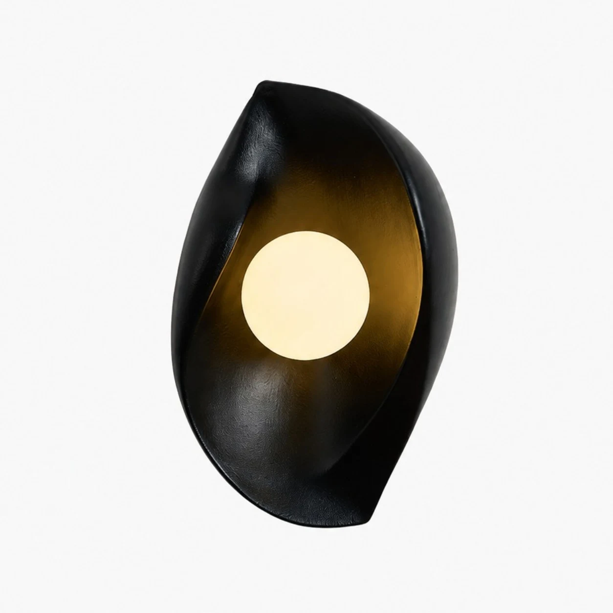 Black wall sconce finish
