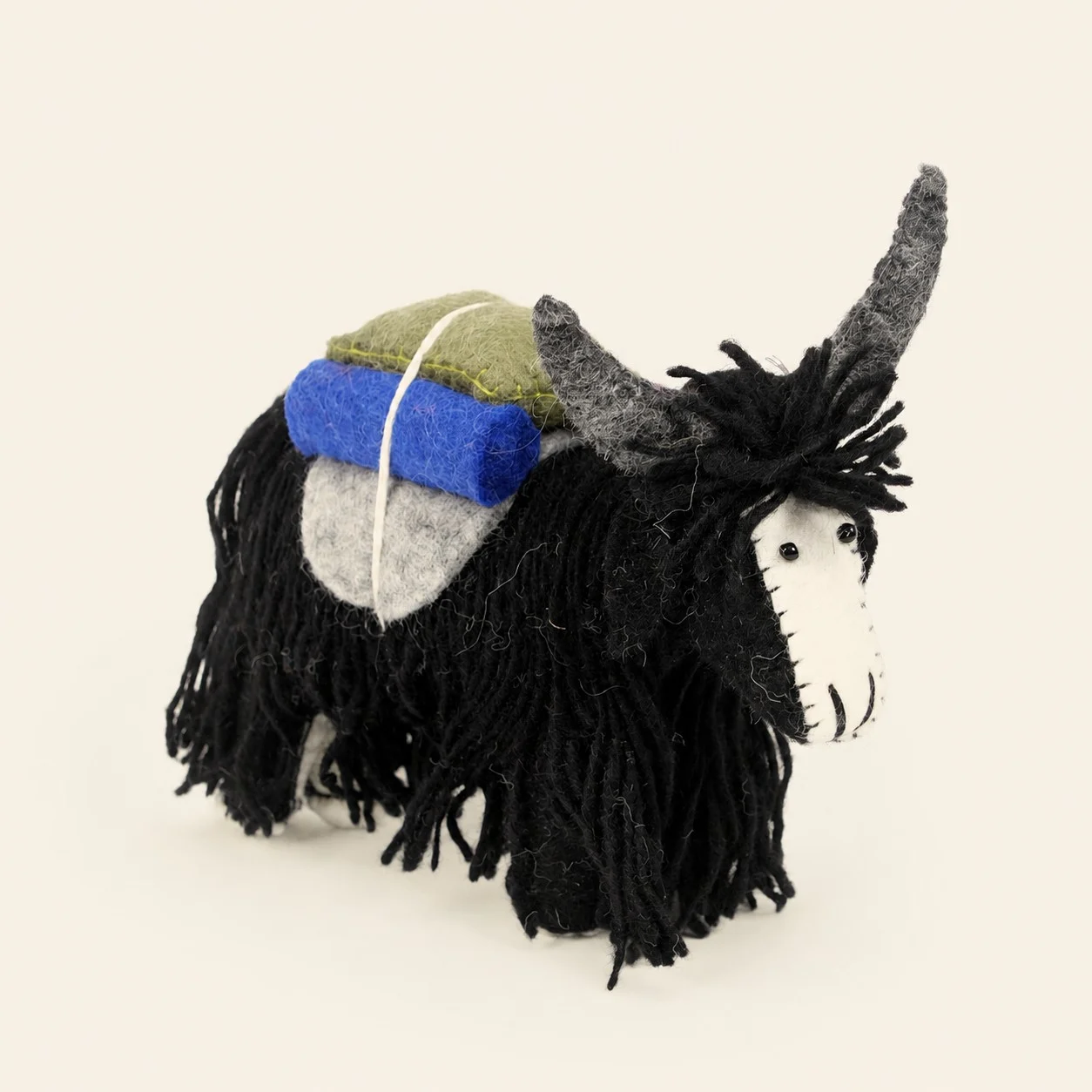 Handmade Nepal Wool Felt Yak Ornament