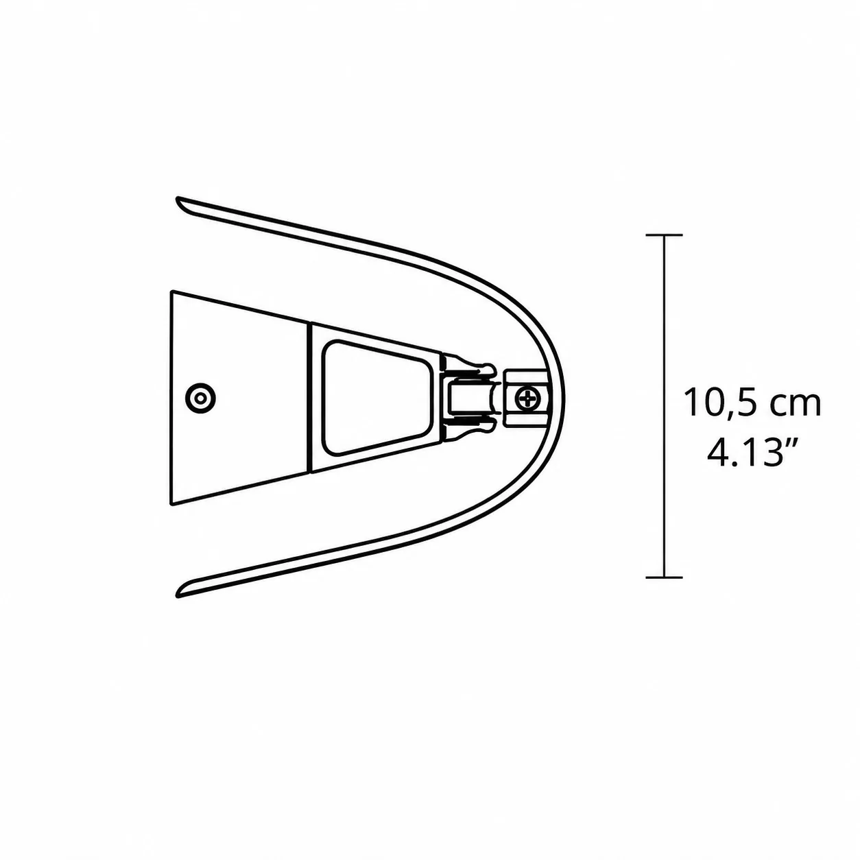 Polaris top width 10.5 cm