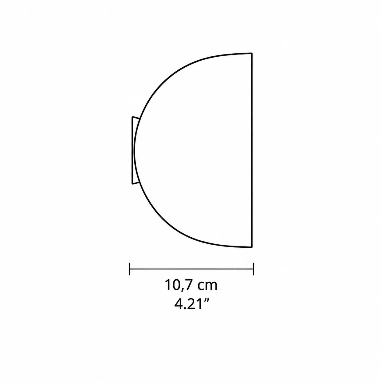 Polaris side depth 10.7 cm