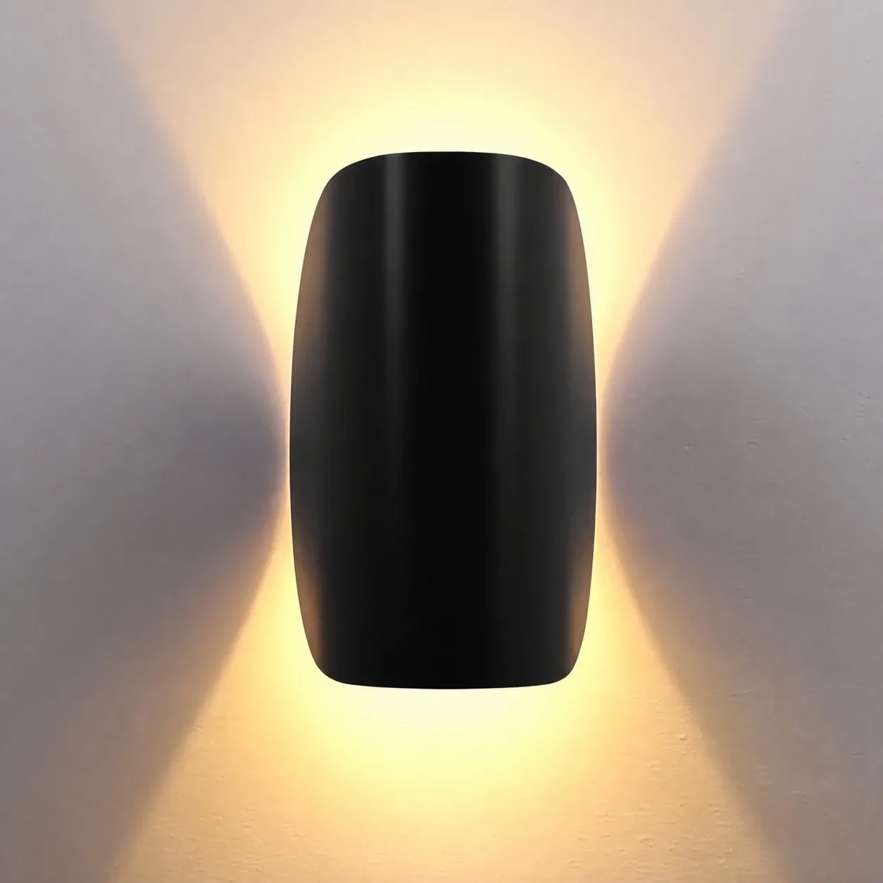 Integrated LED light inside the Polaris wall lamp
