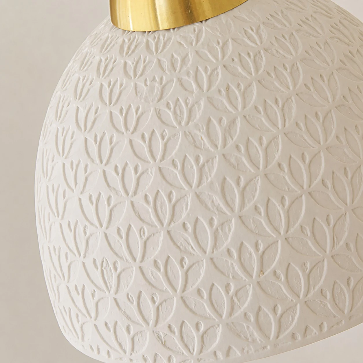 Embossed floral ceramic texture