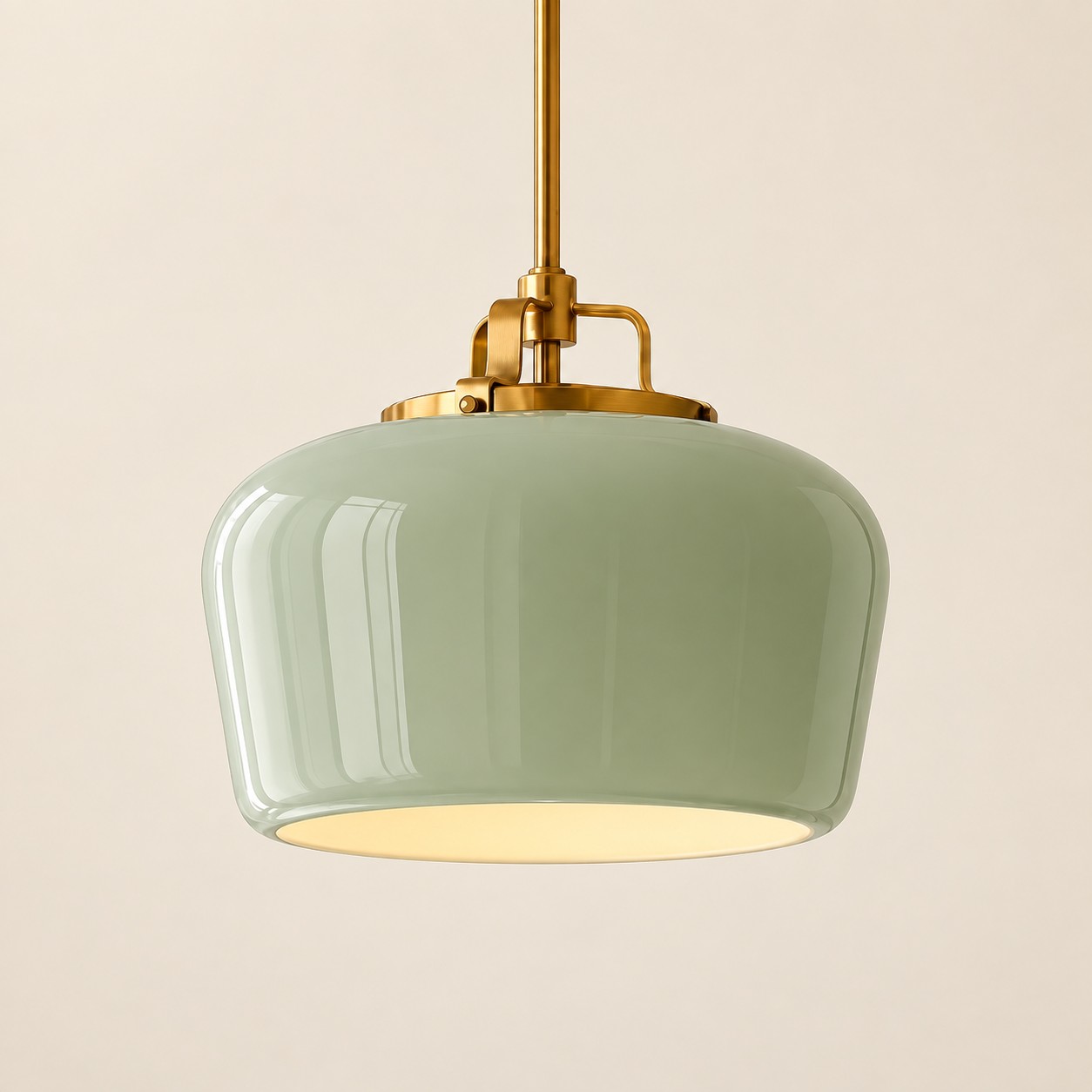 Nella drum pendant, Sage Green