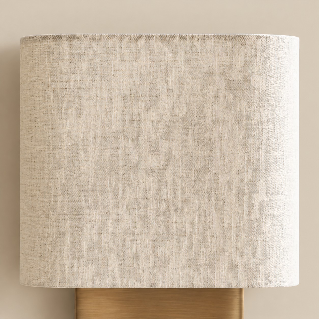 Fabric weave on the Asta fabric drum wall sconce