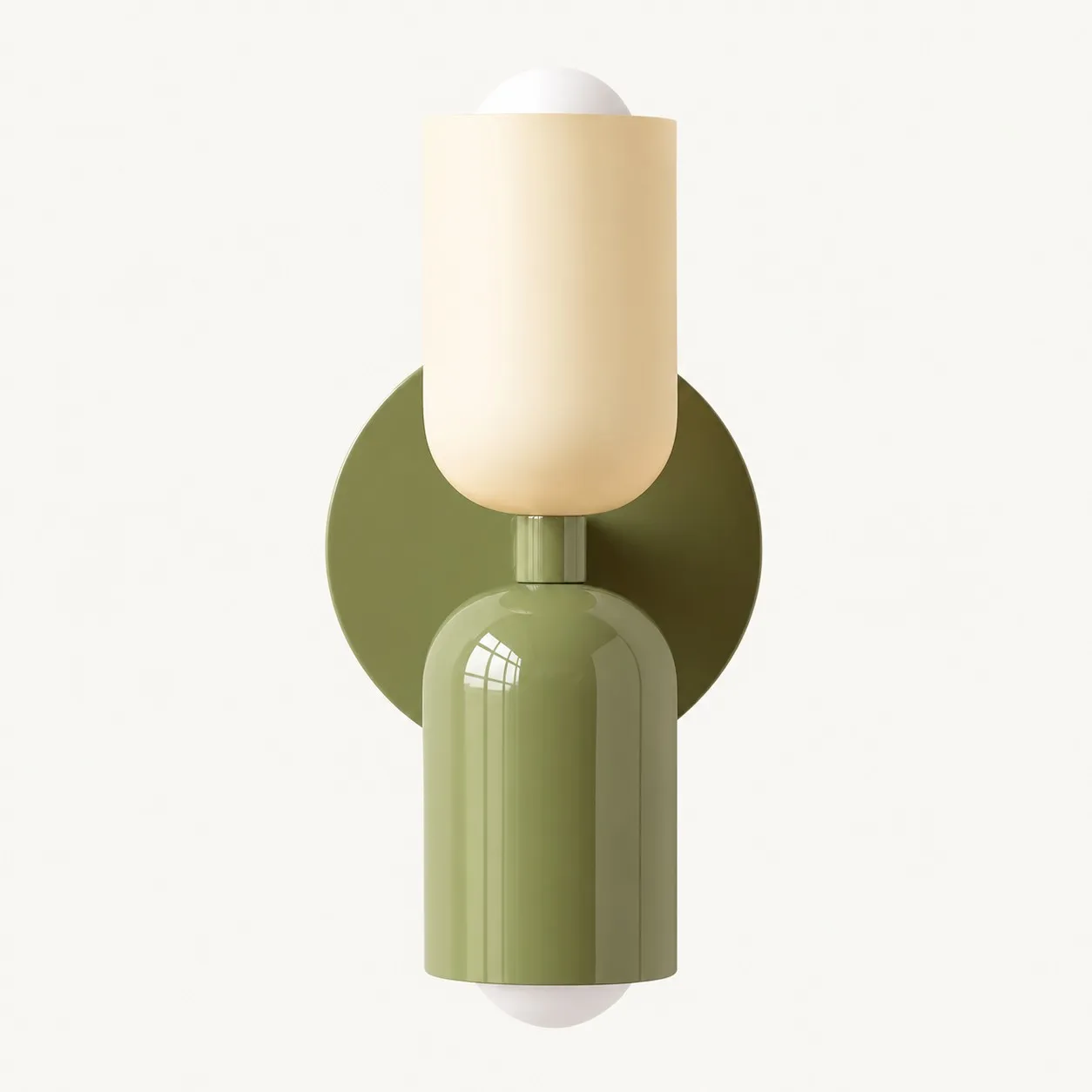White + Green / Green